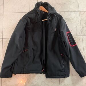 New Balance Black Performance Jacket with Red Accents
